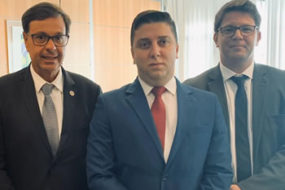 Presidente da Associação das Cidades Históricas de Minas Gerais, Wirley Reis, se reúne em Brasília com o Ministro do Turismo Gilson Machado Neto